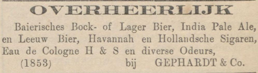 Leeuw Bier Samarangsch blad 1865